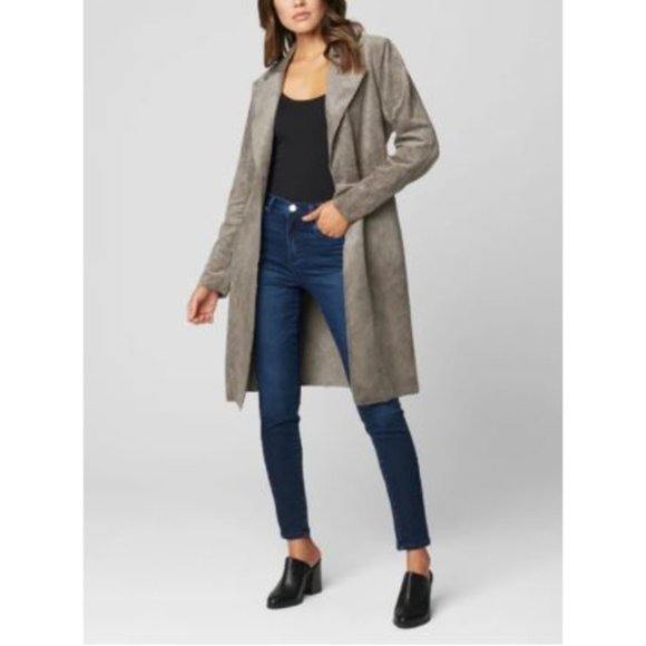 Blank NYC Jackets & Blazers - 🔆NWT BlankNYC Faux Suede Belted Trench Coat
